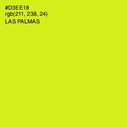 #D3EE18 - Las Palmas Color Image